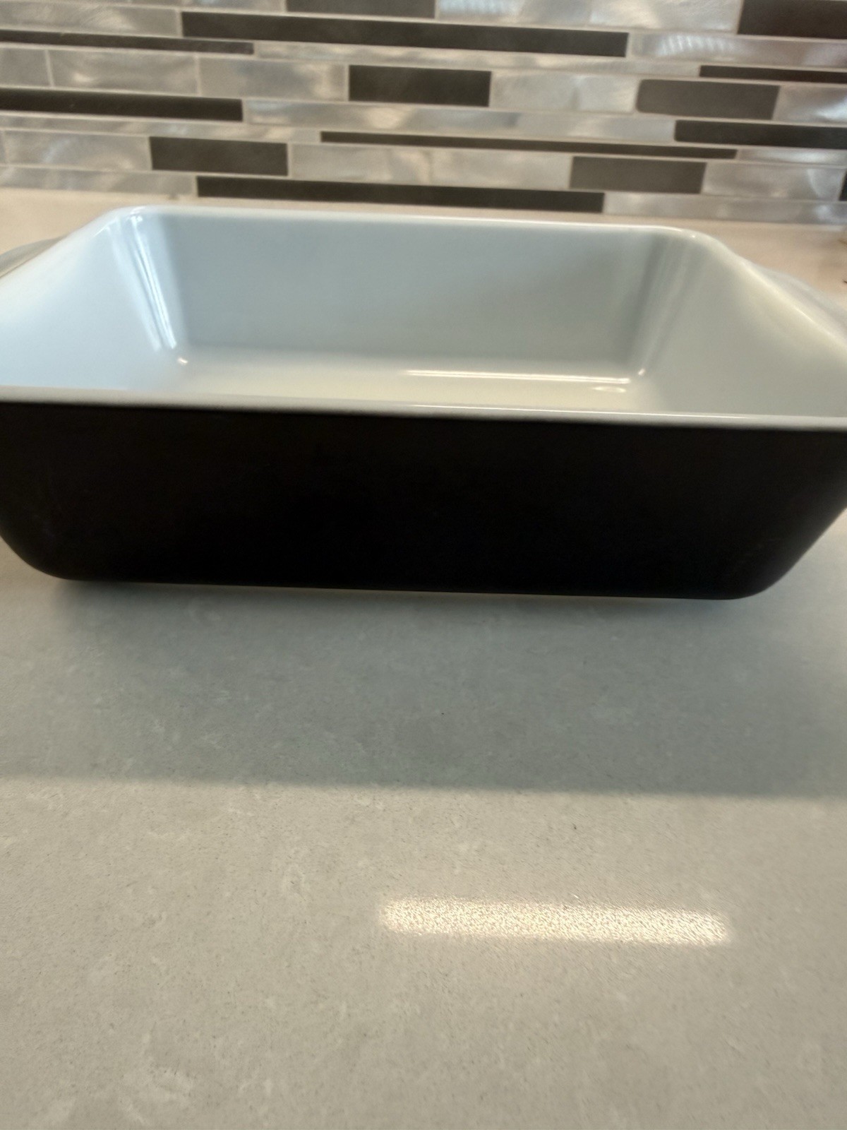 Pyrex Black 503 RODNEY KENT STARLINE Matte Black Refrigerator Dish 1-1/2 Qt MCM