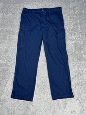 Carhartt Pants Mens XL Blue Ripstop Cargo Utility 33"