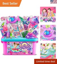 Fluffy Unicorn Slime Craft Kit - 41 Components for Ultimate Slime Fun Ages 6-12