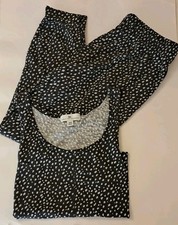 Karen Neuburger Pajama Set Women Medium Sleeveless Top Long Pants Cottagecore