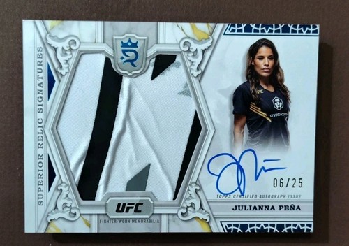 2024 Topps Royalty UFC - /25 Superior Relic Signatures Julianna Pena #SRS-JP