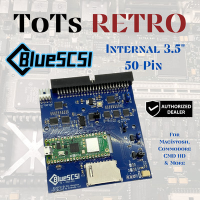 BlueSCSI v2 Internal 50-pin 3.5'' SCSI Drive ,Wi-Fi,For Macintosh, Amiga, PC