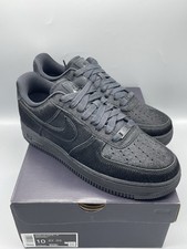 Nike Air Force 1 Low '07 Triple Black Pony Hair EU 42 US(W)10 Schwarz Neu OVP