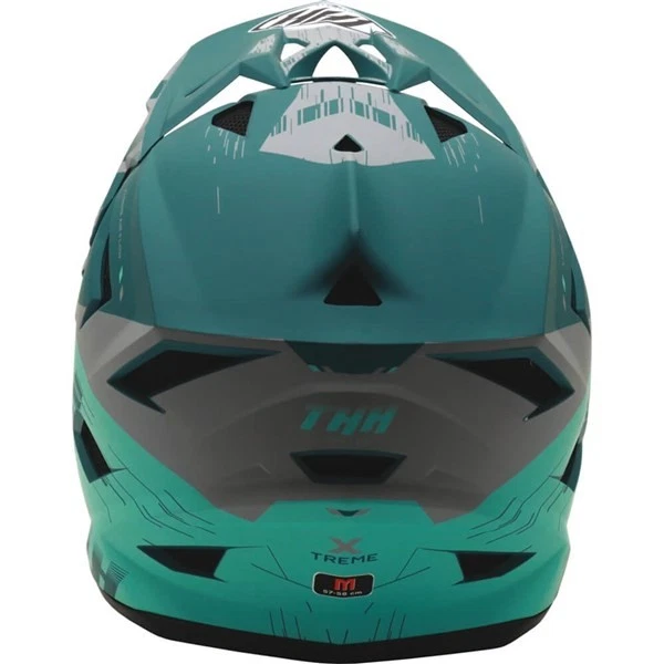 Casco BMX juvenil THH T-42 Xtreme | verde/verde claro/gris Foto 2 de 4