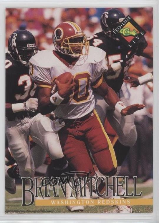 1994 Classic Pro Line Live Brian Mitchell #293 0q1p