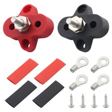 Single Heavy Terminal(M6) Red& Black With Red Copper Terminal + Heat Shrinkable