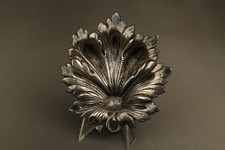 Antique Spanish 916 Silver Leaf Shape Small Trinket Dish