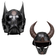 Adults Full Face Cover Medieval Headgear Masquerade Cosplay Mask Durable 1Pcs
