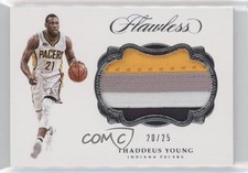 2016-17 Panini Flawless Patch 20/25 Thaddeus Young #P-THD Patch 3d3