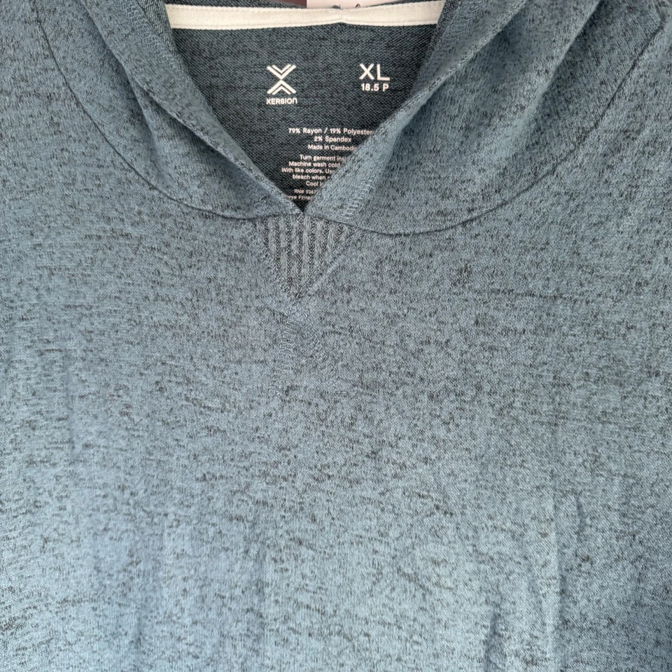 全新带标签 Xersion 女式柔软绿色长袖连帽衫 XL — 第 4/4 张图片