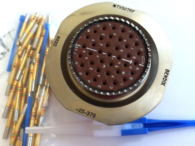 TVS07RF-25-37S Mil-Spec Connector + Contacts + Extractors -- New Original BENDIX
