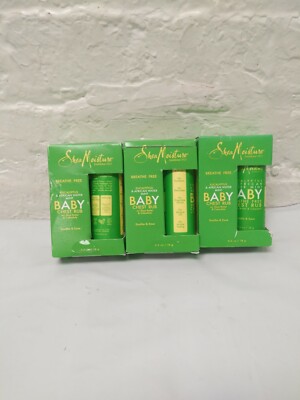 Shea Moisture Breathe Free Baby Chest Rub, Eucalyptus & African Water Mint Lot 3