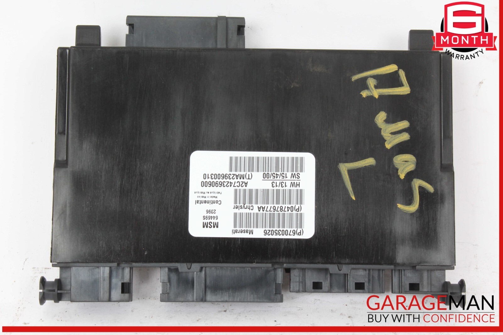 14-20 Maserati Ghibli S Levante Seat Control Module Left Driver Side OEM