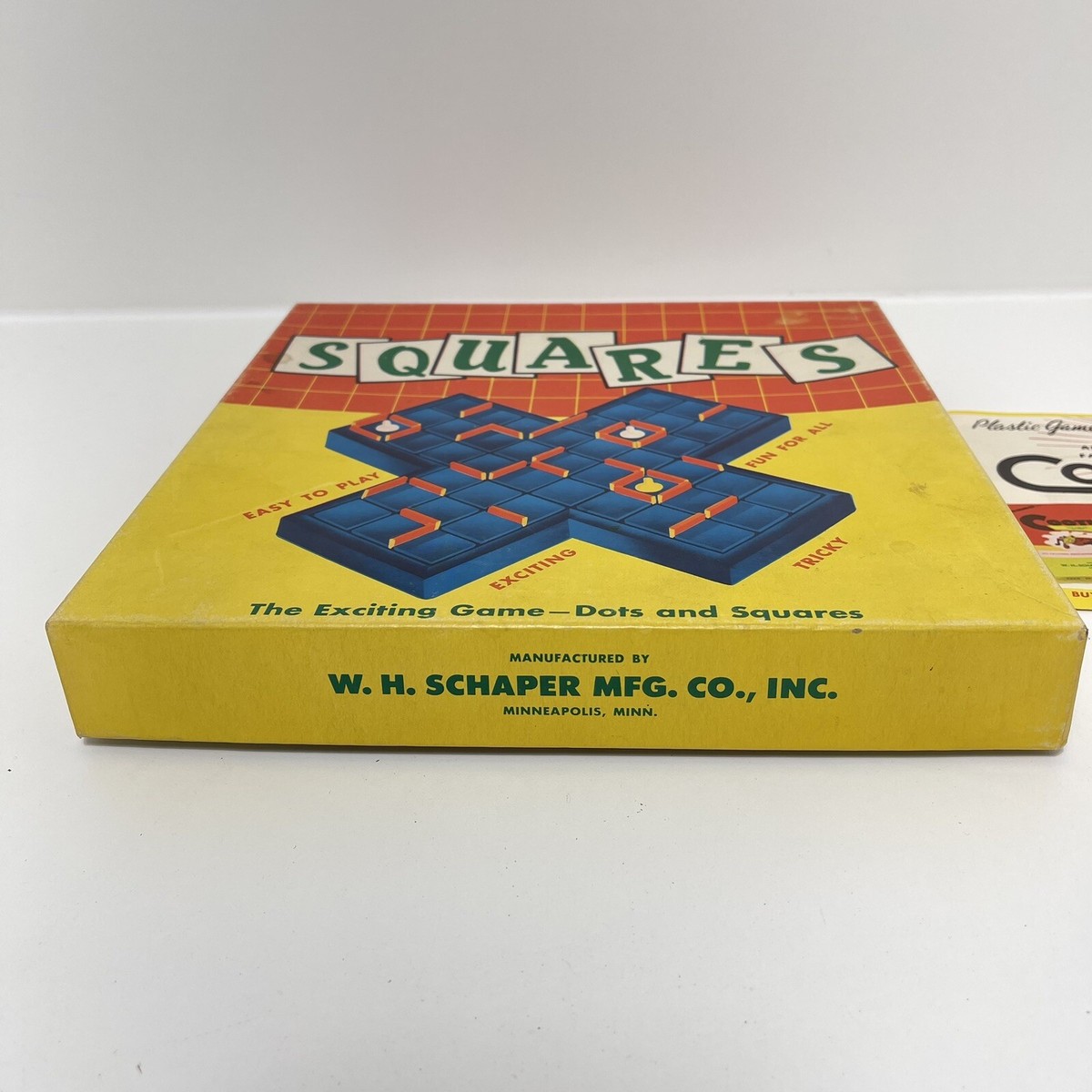 Vintage 50's Squares Fun Easy Game W.H Scraper MFG. CO. Inc