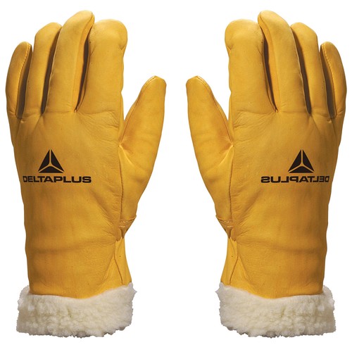 fur lined leather work gloves