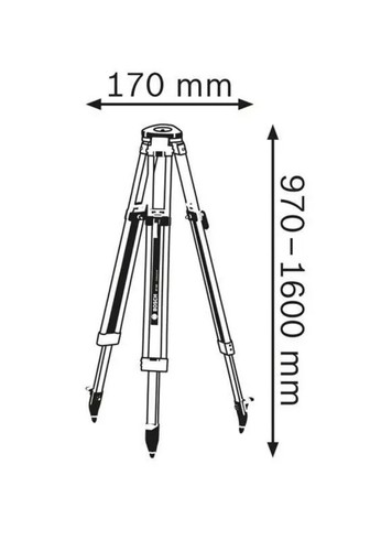Bosch 0601091200 BT 160 Professional Tripod BSH601091200 - Picture 3 of 8