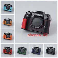 Handmade Leather Grip Half Case for Fujifilm X-T50 Metal Camera Insert Milicase