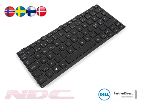 NEW Dell Latitude 5404/5414/7204/7404 Rugged NORDIC Backlit Keyboard - 09GMC6