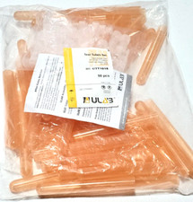 50 Pack Test Tube with Lid Orange 16 x 125mm Storage Vial with Cap UTT1018