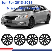 416 Inch Wheel Rim Covers Glossy Black Hubcap For 2013-2018 Nissan Altima Sedan