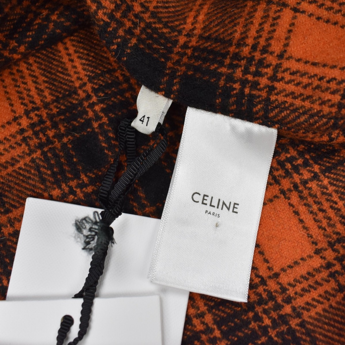 美品 CELINE OVERSIZED PLAID SHIRTS 40 Celine // Plaid Shirt – VSP Consignment