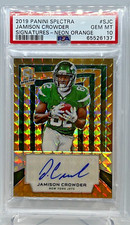 2019 Panini Spectra Jamison Crowder Signatures- Neon Orange /10 #SJC PSA 10 Gem
