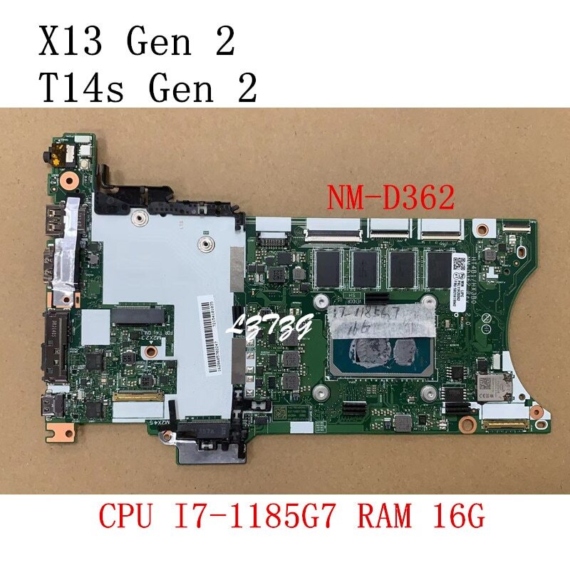 NM-D362 For Lenovo ThinkPad T14S /X13 Gen 2 Motherboard I7