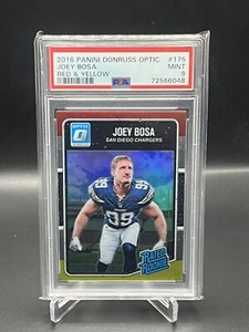2016 Donruss Optic #175 Joey Bosa Red and Yellow Chargers PSA 9