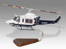Bell 412 Marine Corps Air Group Combat Center Wood Helicopter Model Large 1/32