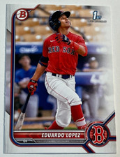 2022 Bowman Baseball 1st Bowman Prospect #BP-134 Eduardo Lopez Boston Red Sox