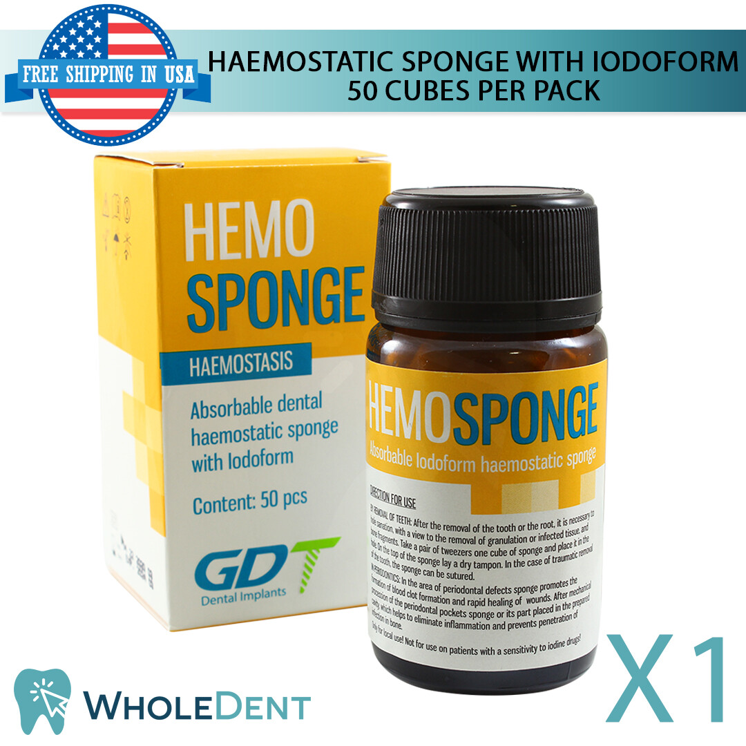Absorbable Dental Haemostatic Sponges With Iodoform Sterile Gelfoam