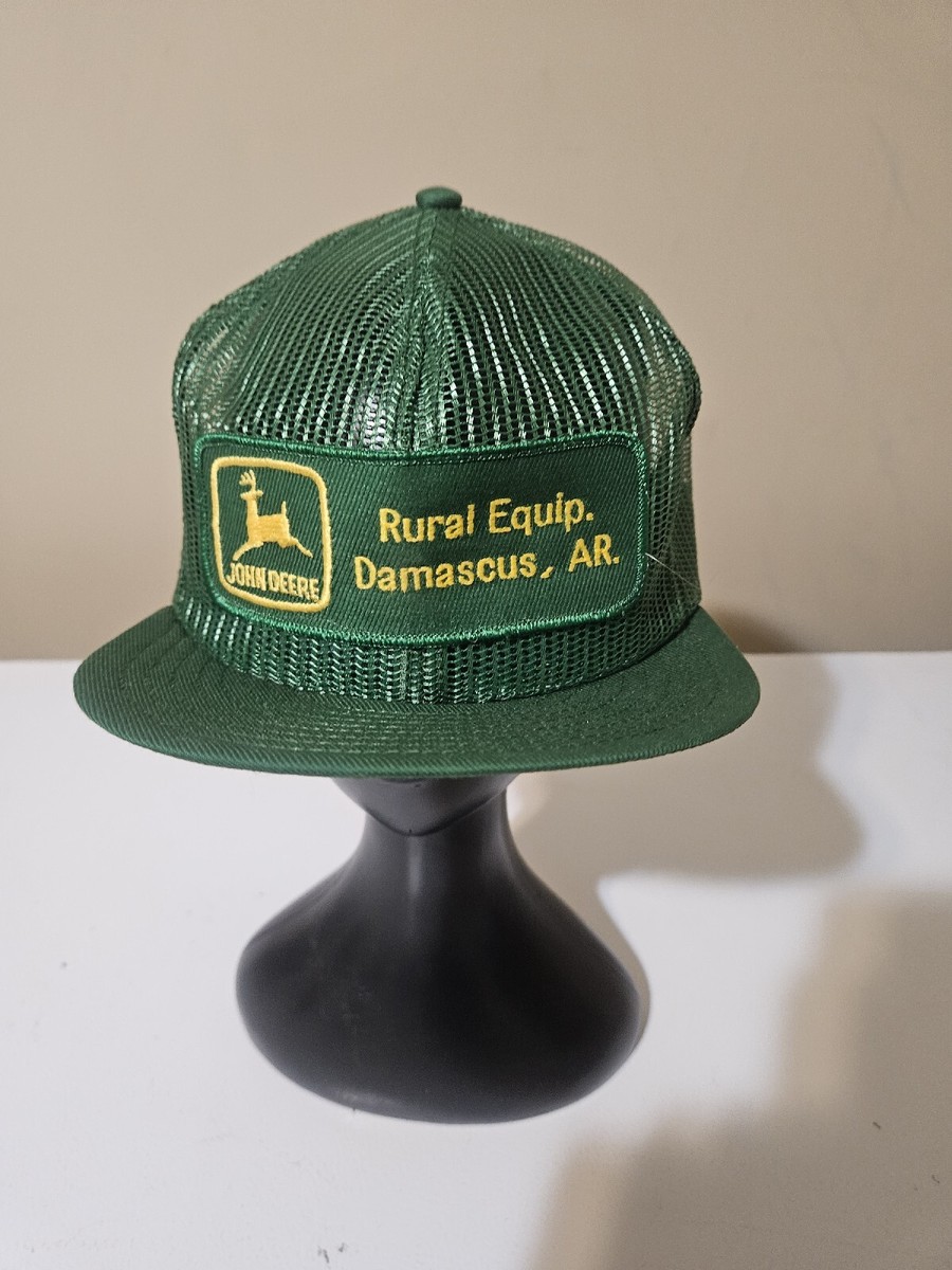 VTG John Deere Hat Snapback Full Mesh Trucker Cap Green Louisville