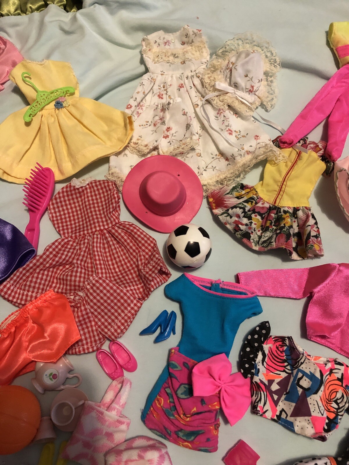 Vintage Barbie Doll Clothes LotBarbie Brand And Few Homemade Wedding