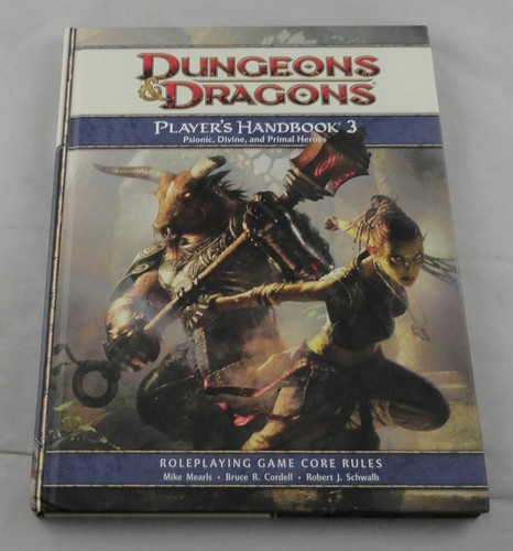 Dungeons and Dragons 4th Edition Player's Handbook 3 TSR25124 D&D