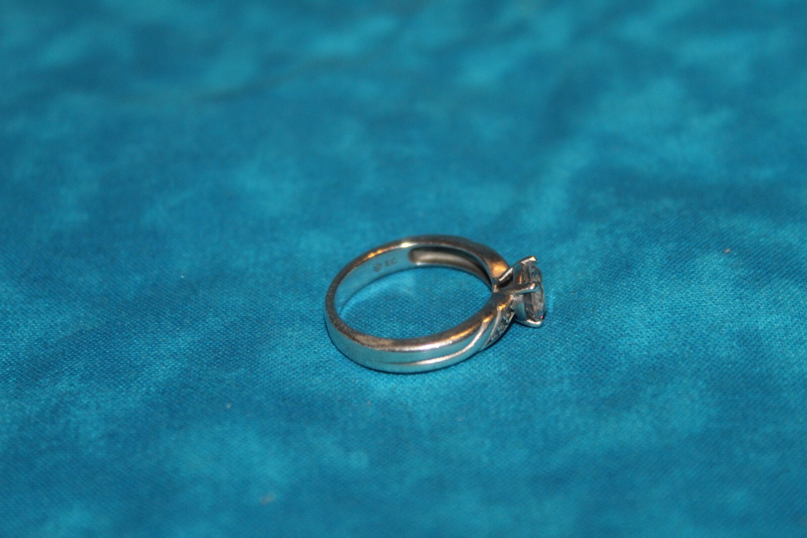 Solitaire Sterling Silver Ring - image 8
