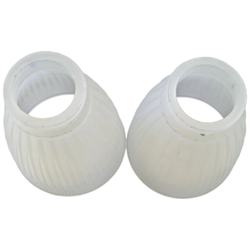 Frosted Glass Shade Ceiling Fan from HUNTER Ribbed Cone Replacement Lamp - Image 3 of 4