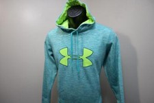 Under Armour Hoodie Loose Marled Blue Pullover Sweater Womens Sz Medium