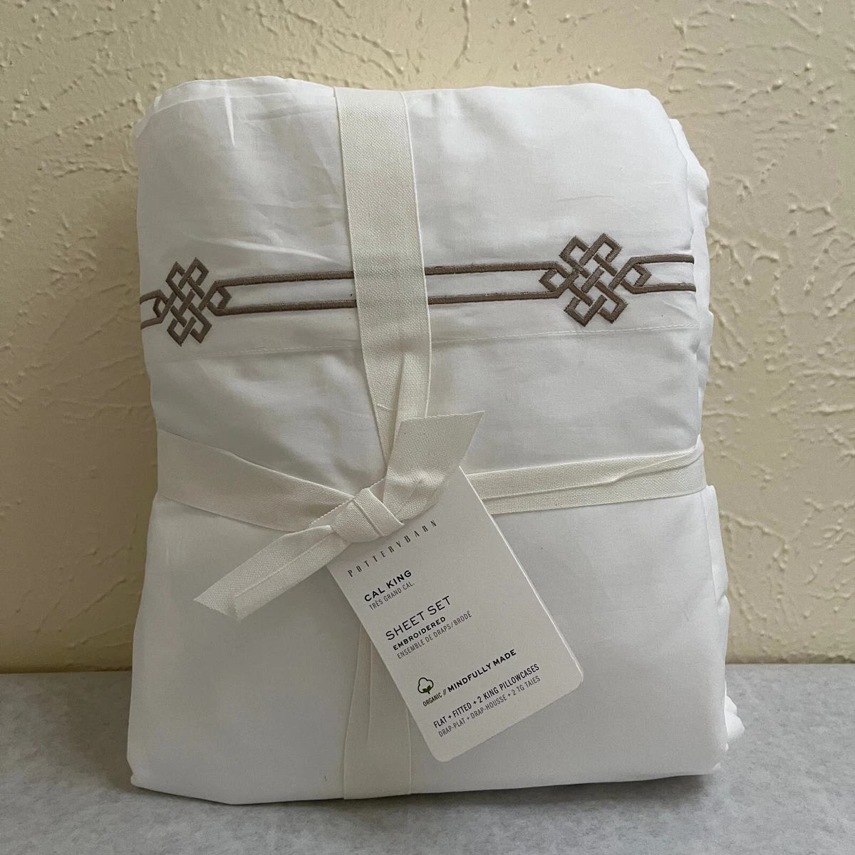 Pottery barn california king sheets discount