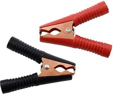 Pinza Arranque Pinzas De Cocodrilo Para Coche Pinzas De Batería Pinza De Cocodrilo Rojo Negro 77Mm Para Cargador De Batería 2 Uds Advancent HA018415-00 | En Línea Pinzas Bateria