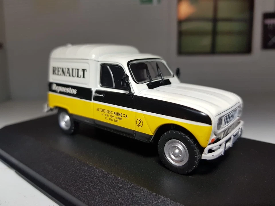 1:43 Renault 4 Van 4F Munro 1982 Diecast IXO Atlas Dealer Garage Scale Model Car - Image 4 of 4