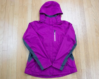 mauve rain jacket