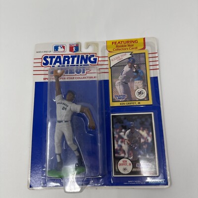 1990 Kenner Extended Rookie Ken Griffey Jr. Starting Lineup + 1989 Card