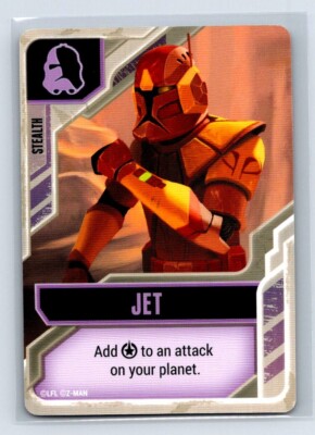 JET Star Wars The Clone Wars Z-MAN LFL Game Card