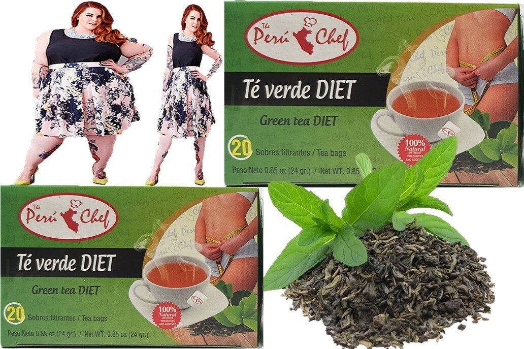 detox tea 2 fat burner tea green tea with Stevia, slim detox flat