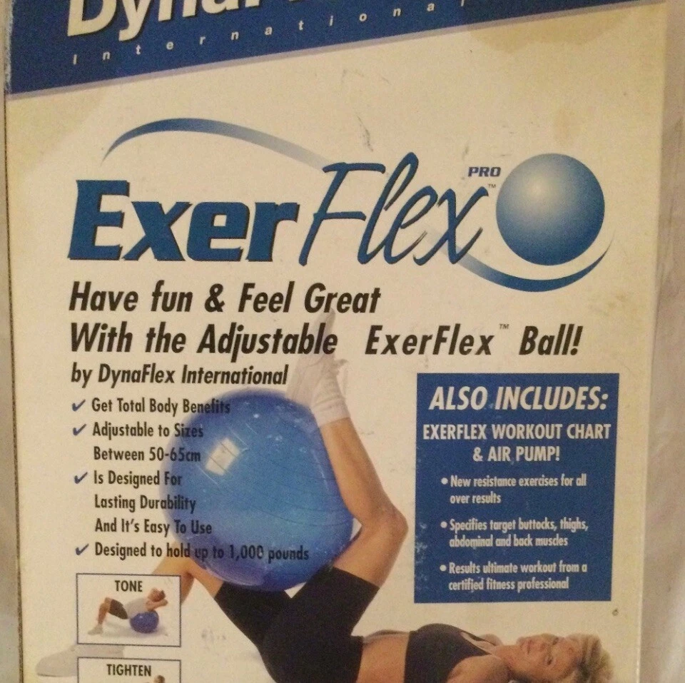 Pelota de ejercicio ExerFlex PRO NUEVA COLOR AZUL OSCURO AJUSTABLE: 50-60 cm VER FOTOS Foto 2 de 3