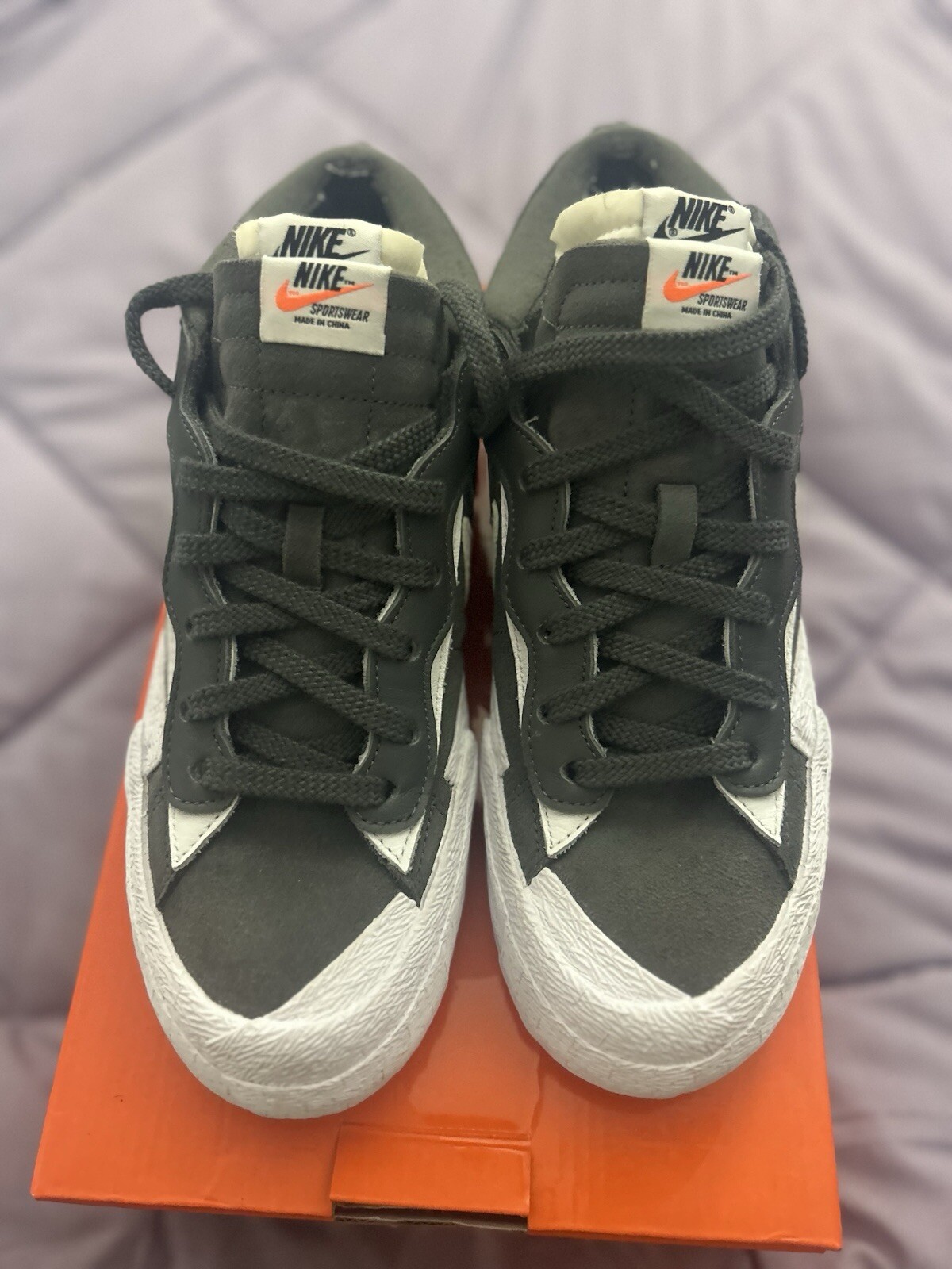 SACAI X NIKE Taglia 8 Blazer Nike sacai x grigio ferro basso