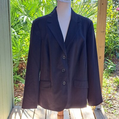 Apostrophe Blazer Womens 20W Black Lined Tailored Fit Office Career  Professional