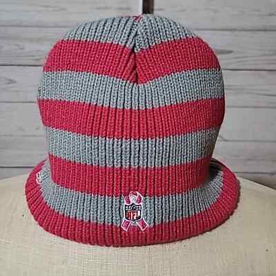 Pink / Grey Breast Cancer Awareness New England Patriots Beanie