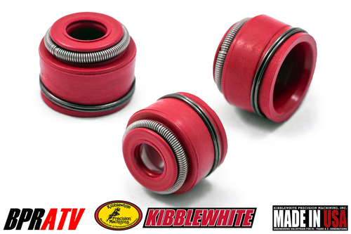YFZ450 YFZ 450R Kibblewhite Tensilite TITANIUM Intake & Exhaust Valves RED Seals - Picture 14 of 24