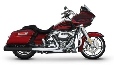 Open Box Rinehart Racing DBX40 Blk 4'' Slip on Mufflers w/ 4'' End Caps 500-0183